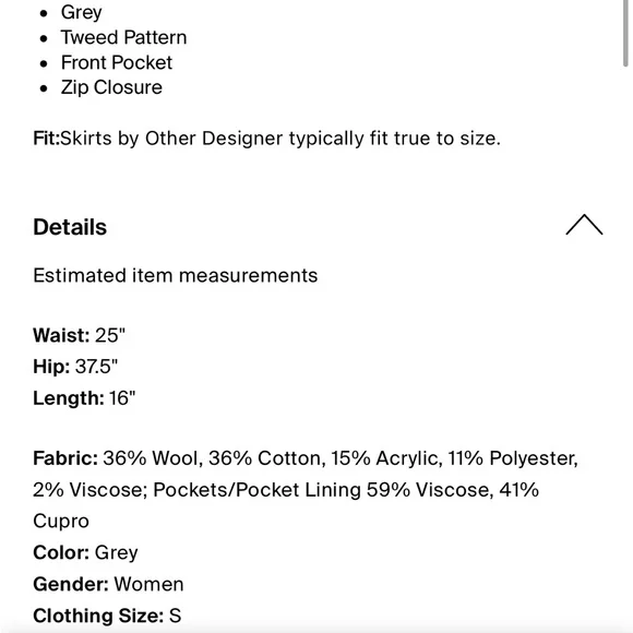 RED VALENTINO Wool Blend Plaid Mini Skirt - Picture 10 of 10